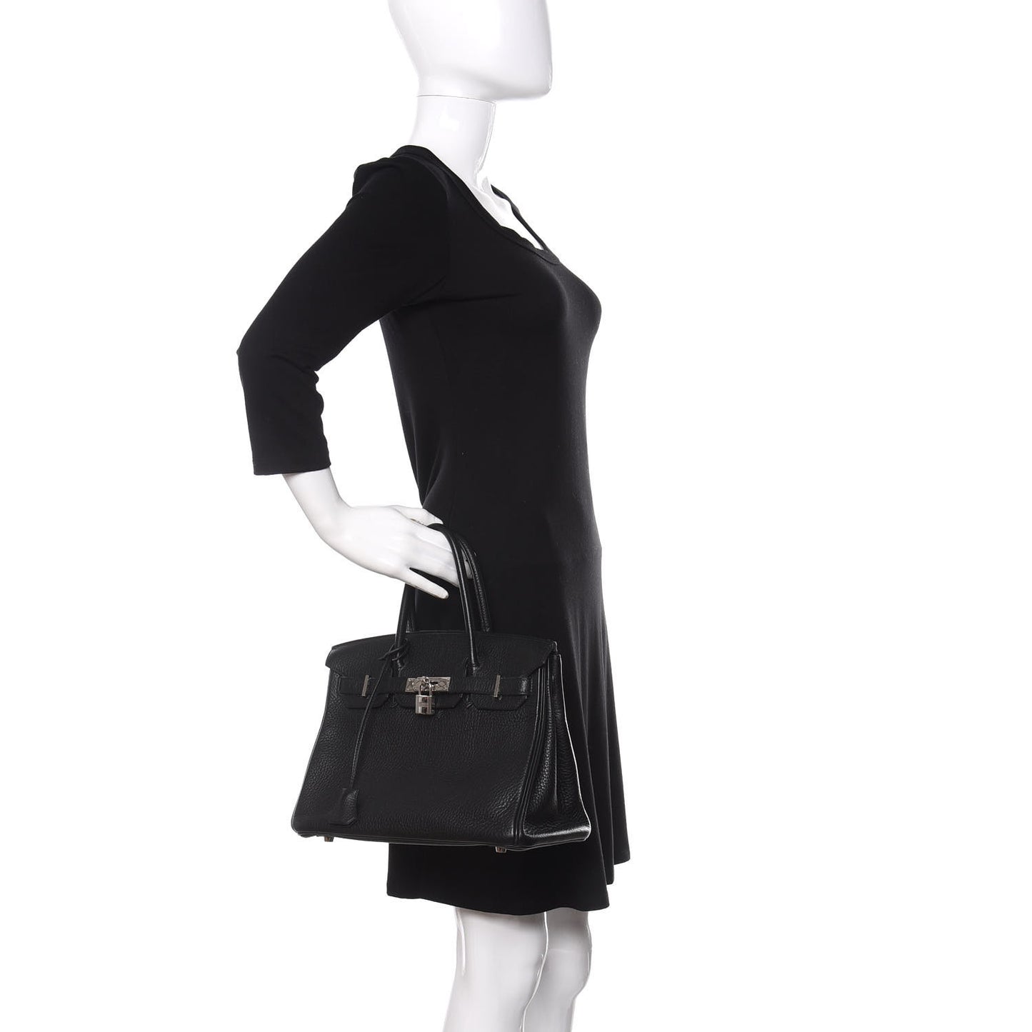 Taurillon Clemence Birkin 30 Black