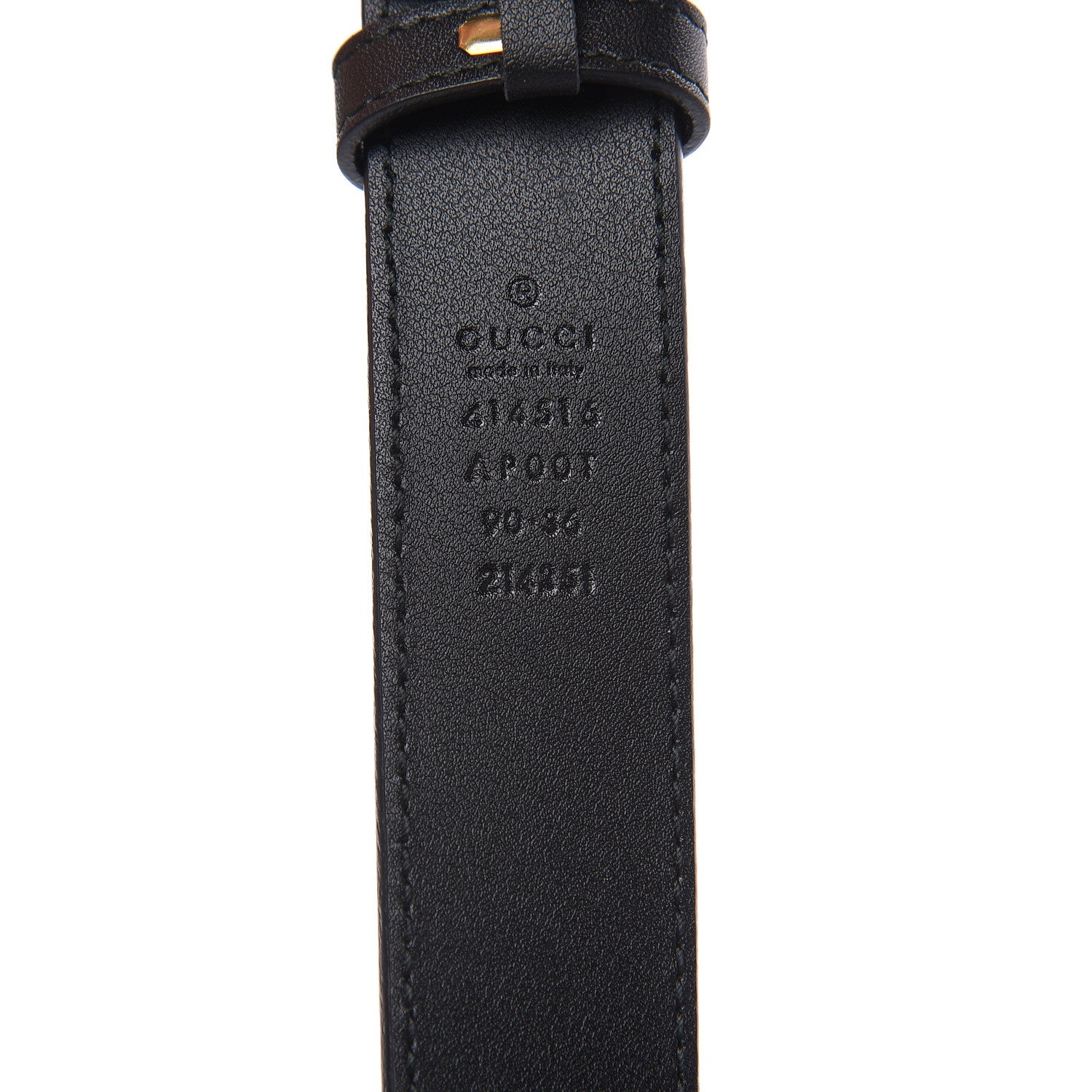 Gucci Calfskin Double G 30mm Belt 90 36 Black 6 of 7