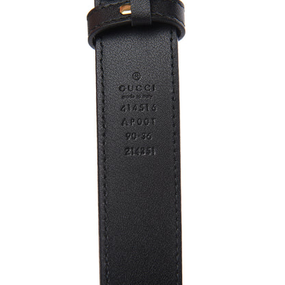 Gucci Calfskin Double G 30mm Belt 90 36 Black 6 of 7
