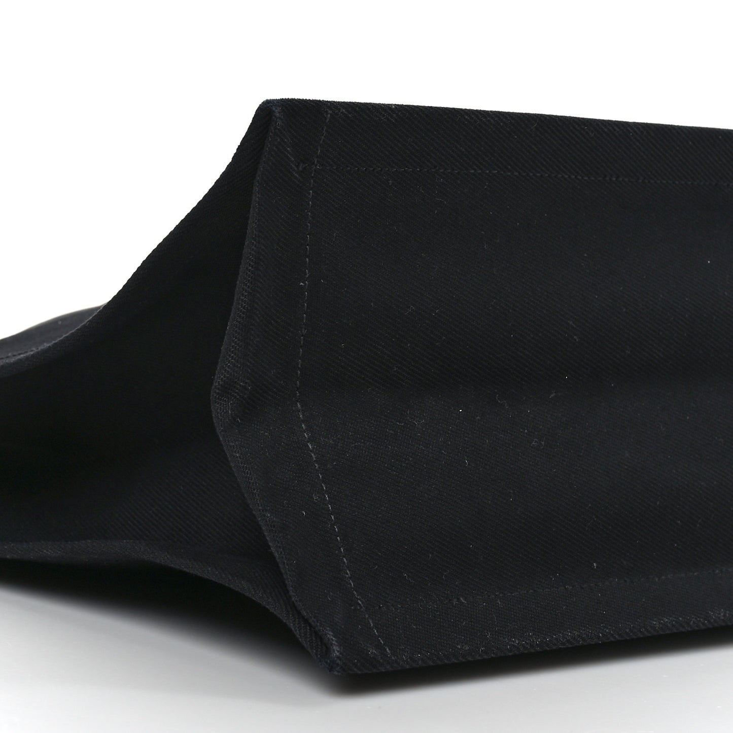 Linen Calfskin Rive Gauche Tote Black