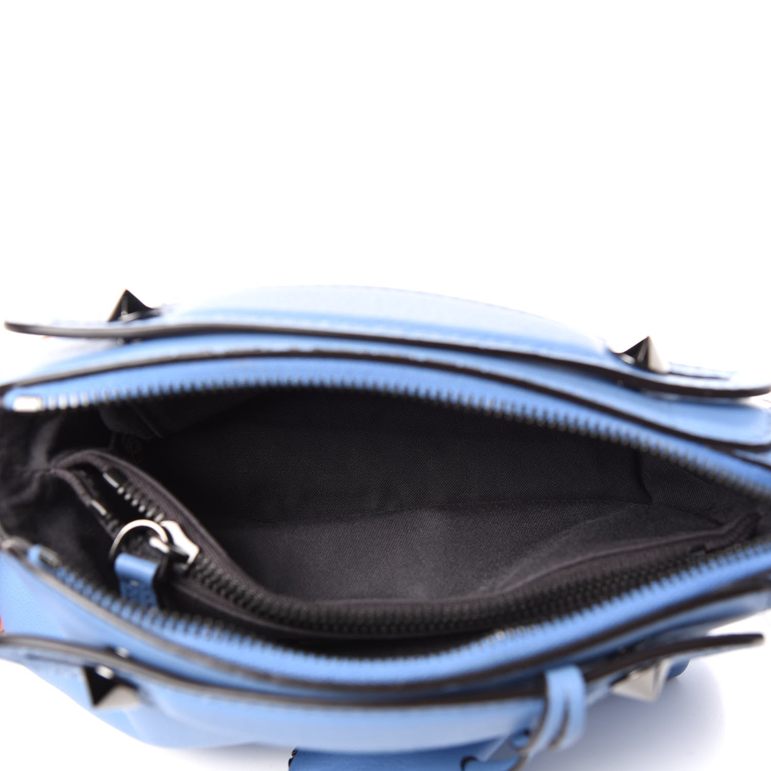 Fendi Vitello Dolce Crystal Croc Tail Mini By The Way Boston Bag Riviera Acquamarine 5 of 6