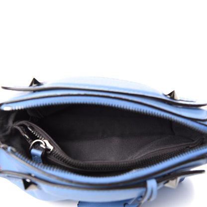 Fendi Vitello Dolce Crystal Croc Tail Mini By The Way Boston Bag Riviera Acquamarine 5 of 6