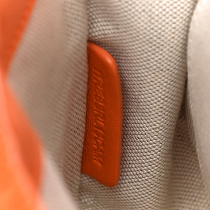 Burberry Cotton Terry Cloth Quilted Small Lola Bag Orange 7 of 11