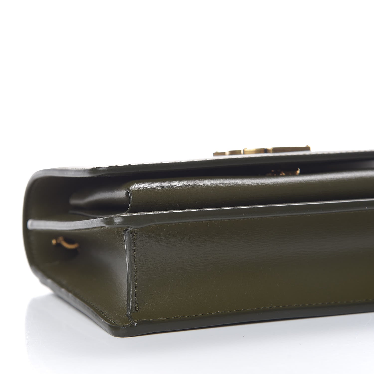 Saint Laurent Calfskin Monogram Sunset Chain Wallet Green 5 of 9