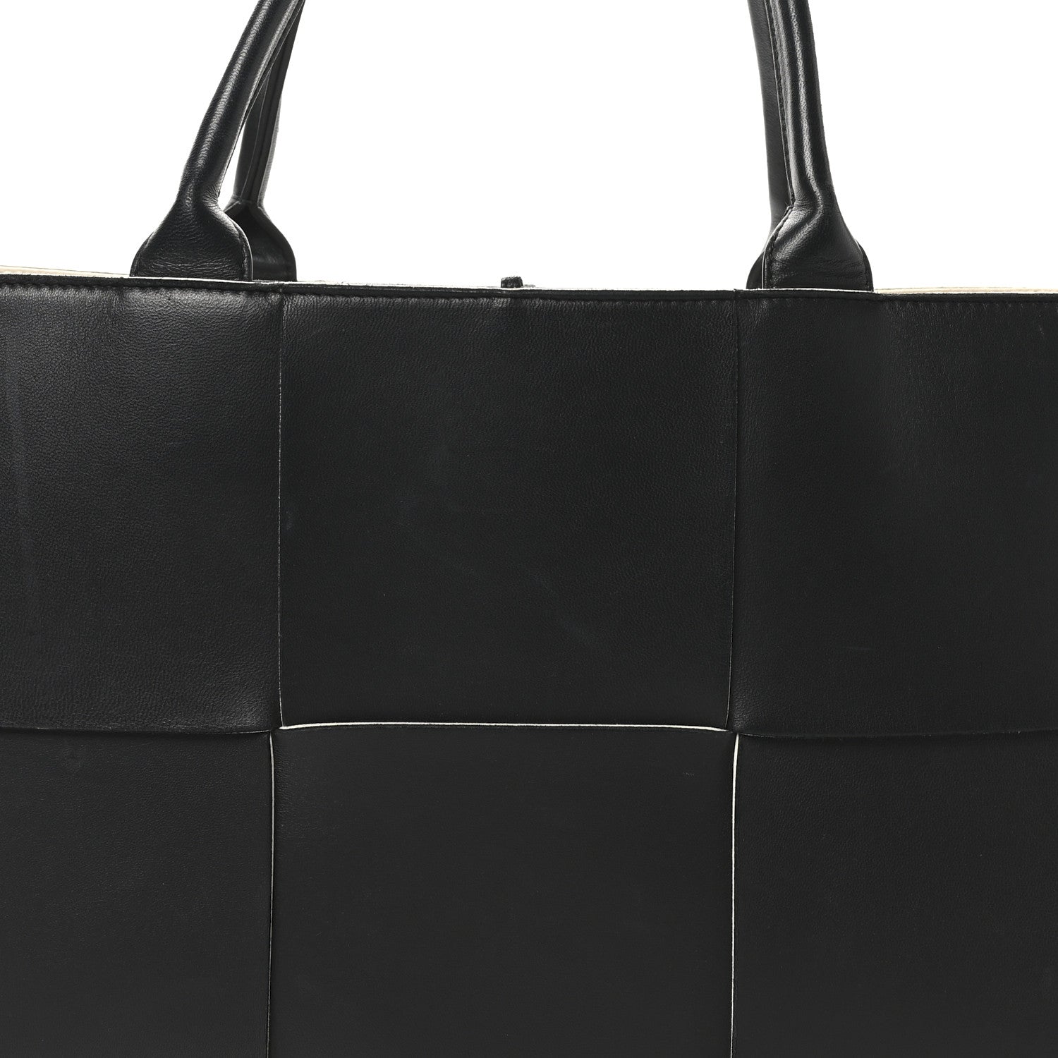 Bottega Veneta Nappa Maxi Intrecciato Medium Arco Tote Black White 8 of 11