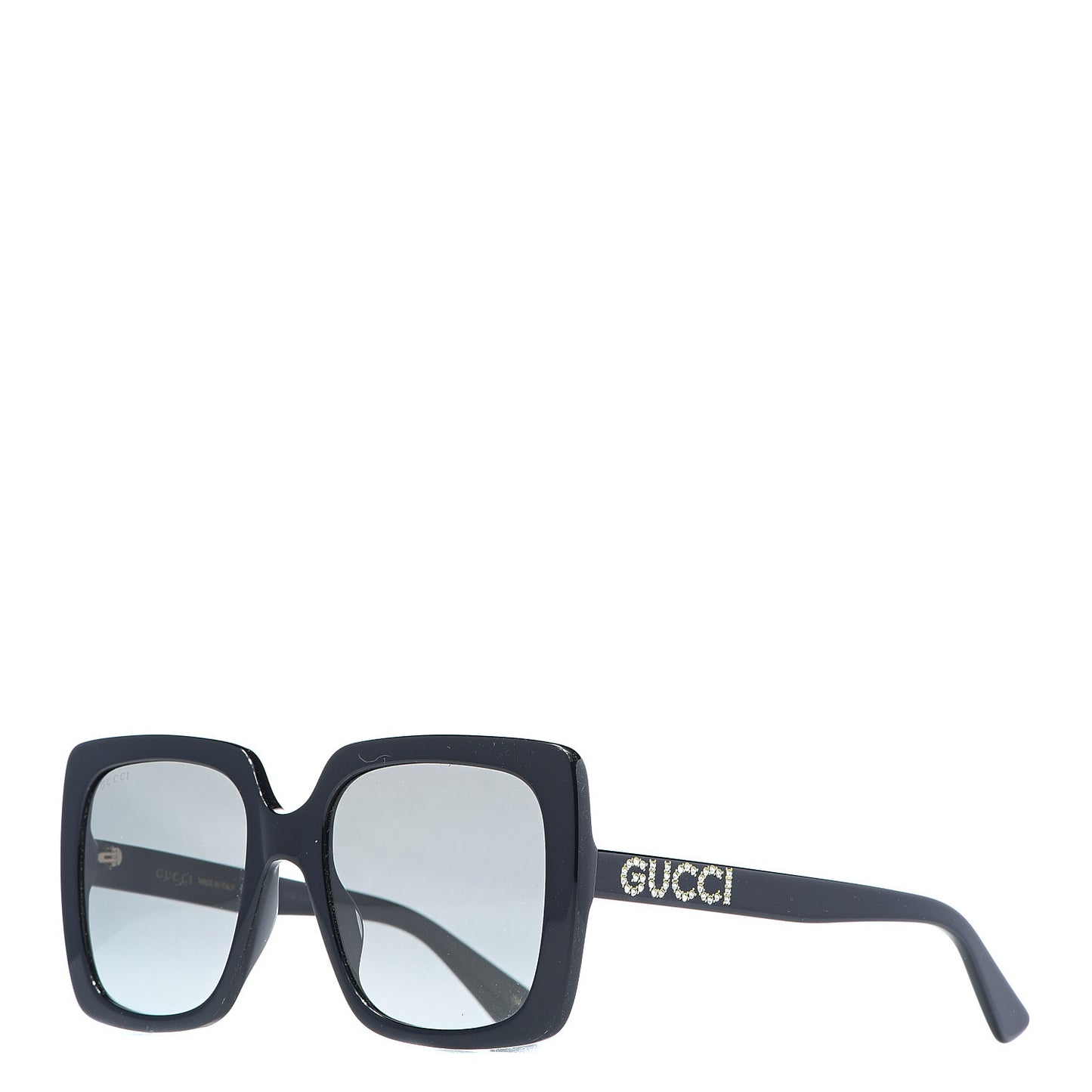 Crystal Square Frame GG Sunglasses GG0418S Black