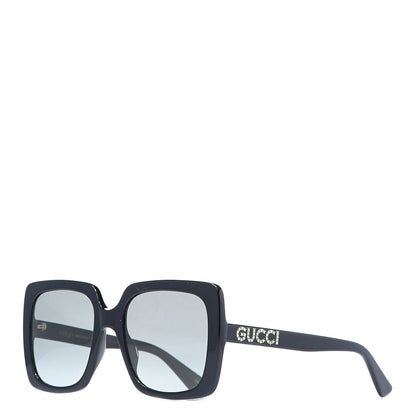 Gucci Crystal Square Frame GG Sunglasses GG0418S Black 1 of 8