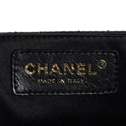 Chanel Satin Quilted Jeweled East West Flap Black 7 of 8