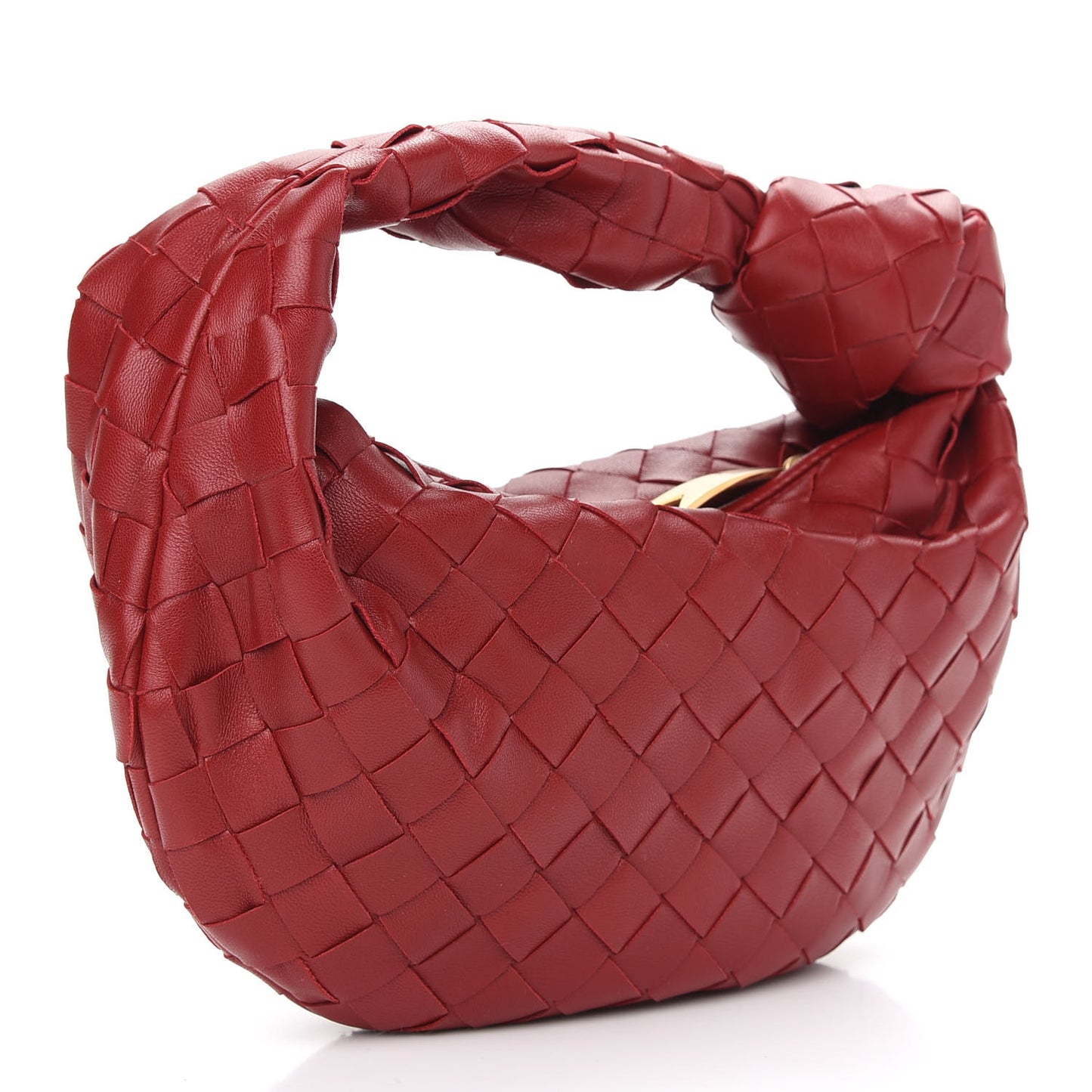 Nappa Intrecciato Mini Jodie Dark Red