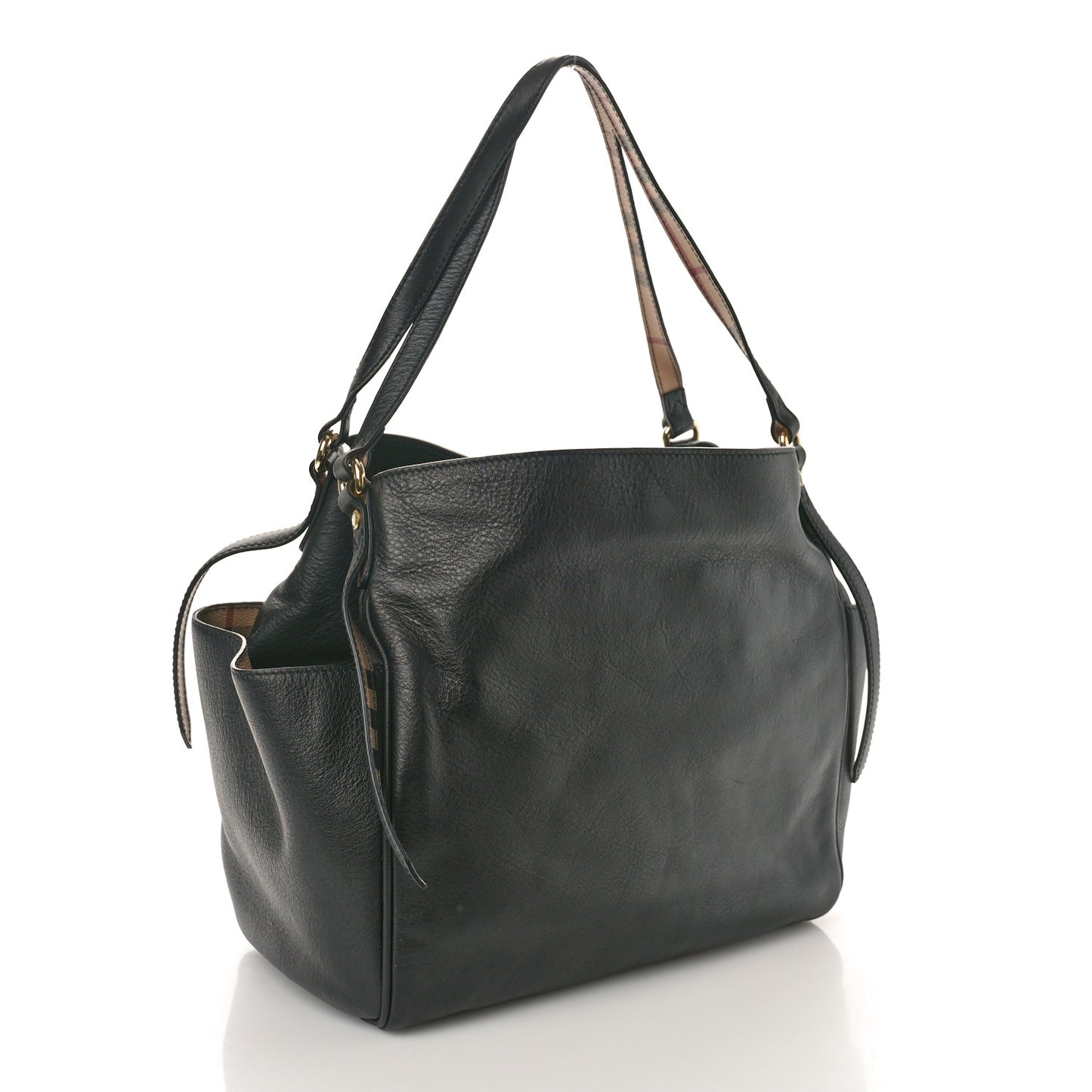 Calfskin Small Canterbury Tote Black
