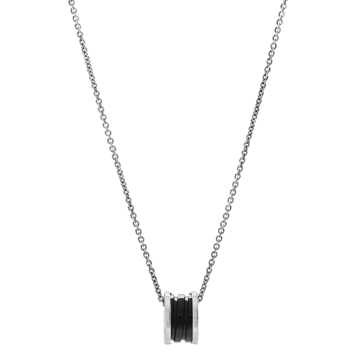 Bulgari Sterling Silver Ceramic Save The Children Pendant Necklace 1 of 7