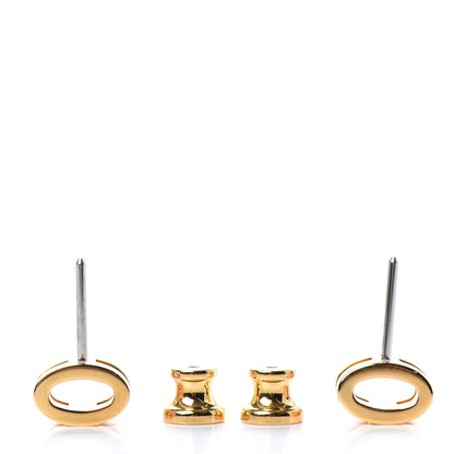 Hermes Gold Lacquered Pop H Earrings Rose Dragee 3 of 5