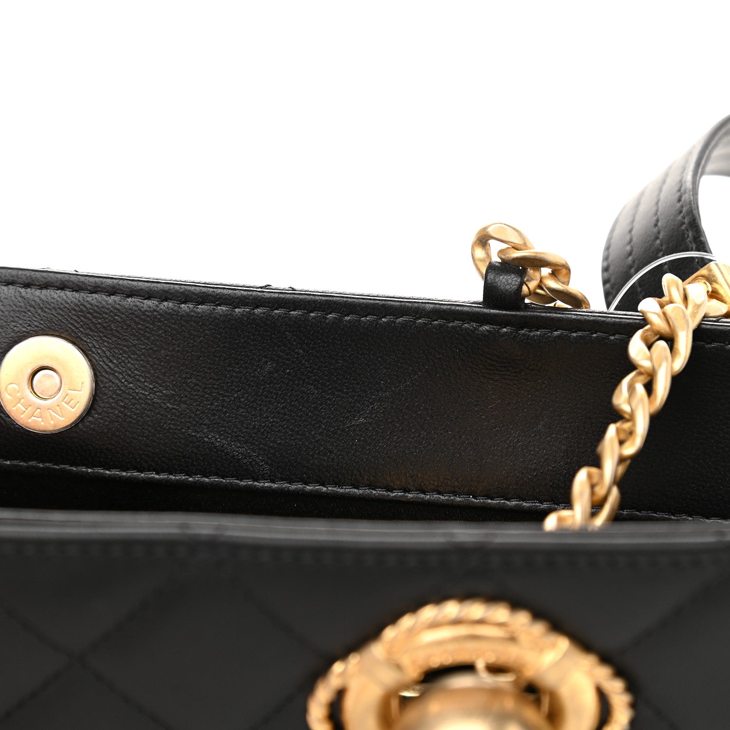 Chanel Lambskin Quilted Evening By The Sea Clutch Black 10 of 10