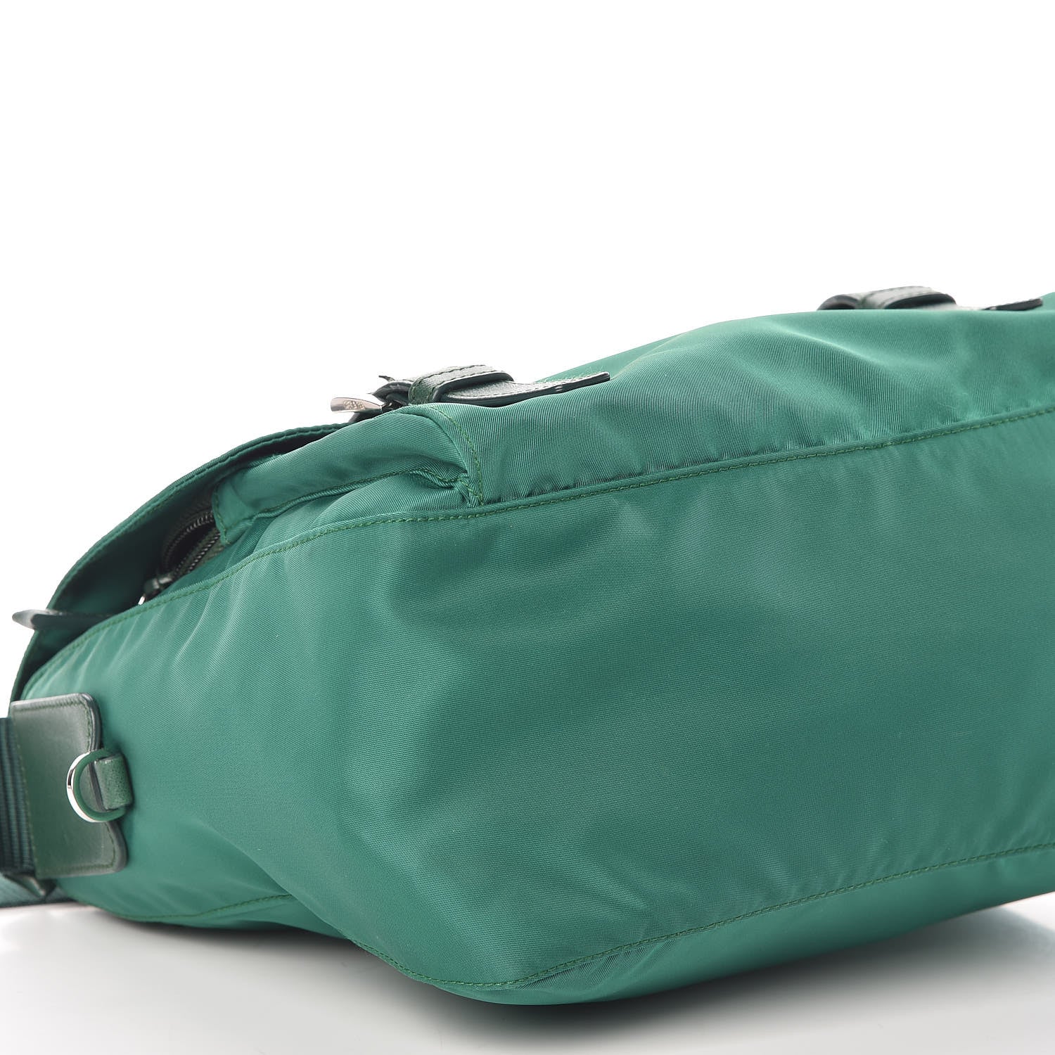 Prada Nylon Vela Saffiano Messenger Bag Oleandro 8 of 9