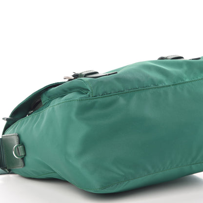 Prada Nylon Vela Saffiano Messenger Bag Oleandro 8 of 9