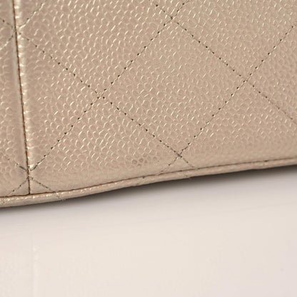 Chanel Iridescent Caviar Quilted Jumbo Double Flap Beige 16 of 16