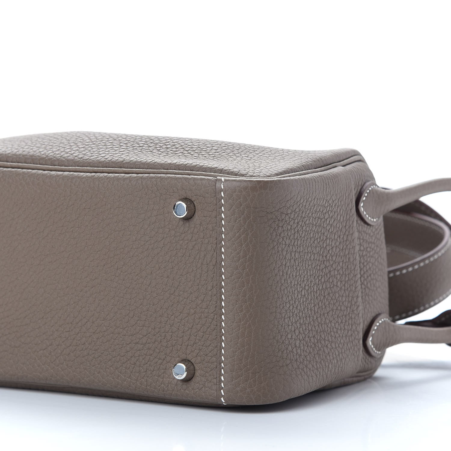Hermes Taurillon Clemence Mini Lindy 20 Etoupe 8 of 8