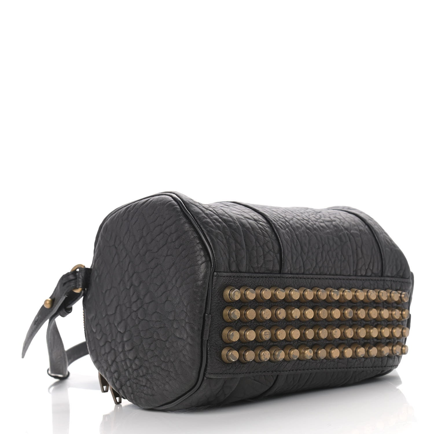 Alexander Wang Pebbled Lambskin Mini Rockie Black Rose Gold Hardware 4 of 10