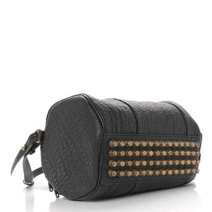 Alexander Wang Pebbled Lambskin Mini Rockie Black Rose Gold Hardware 4 of 10