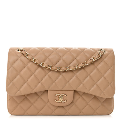 Chanel Caviar Quilted Jumbo Double Flap Beige Clair 1 of 10