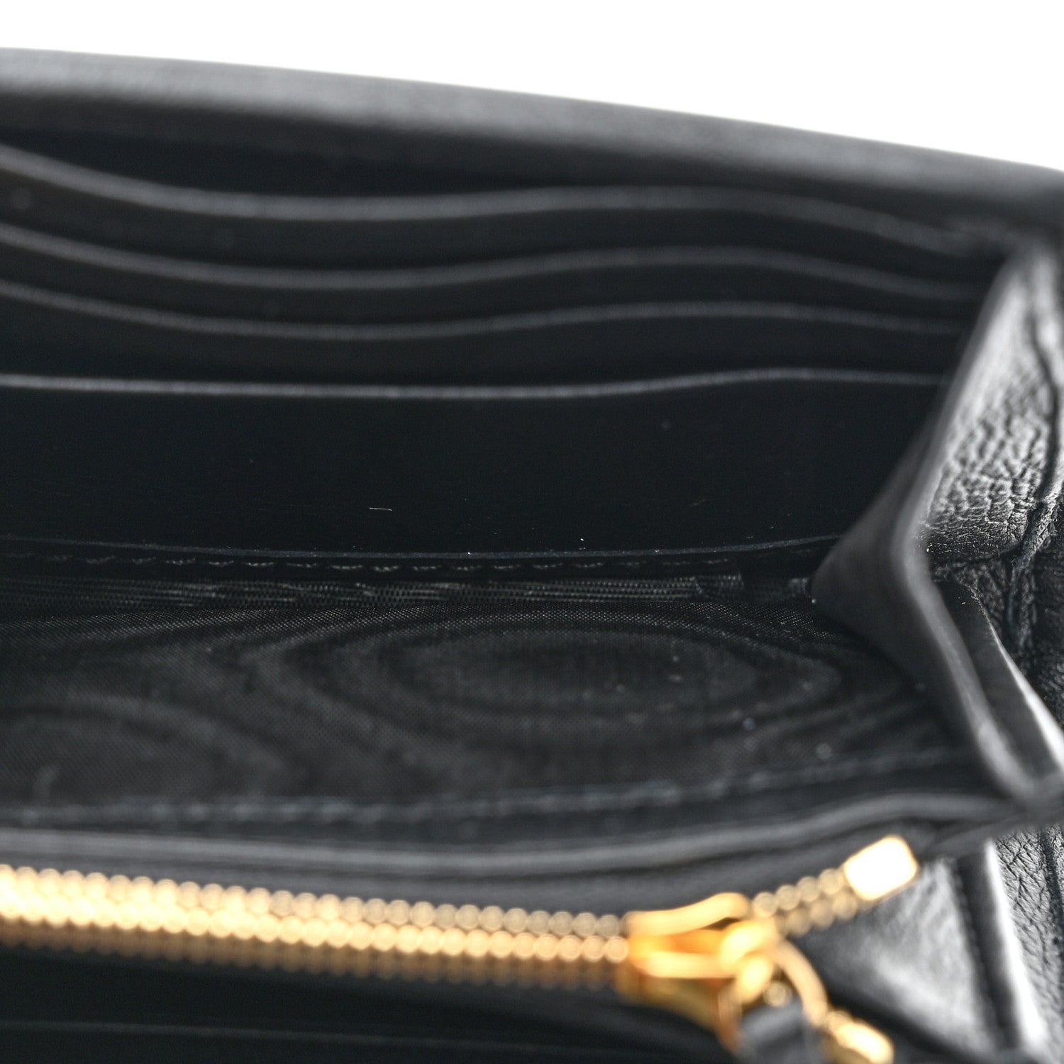 Gucci Roxy Calfskin Medium Blondie Chain Wallet Black 5 of 12