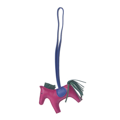 Hermes Milo Lambskin Grigri Rodeo Horse Bag Charm PM Rose Pourpre Bleu Electrique Malachite 1 of 4