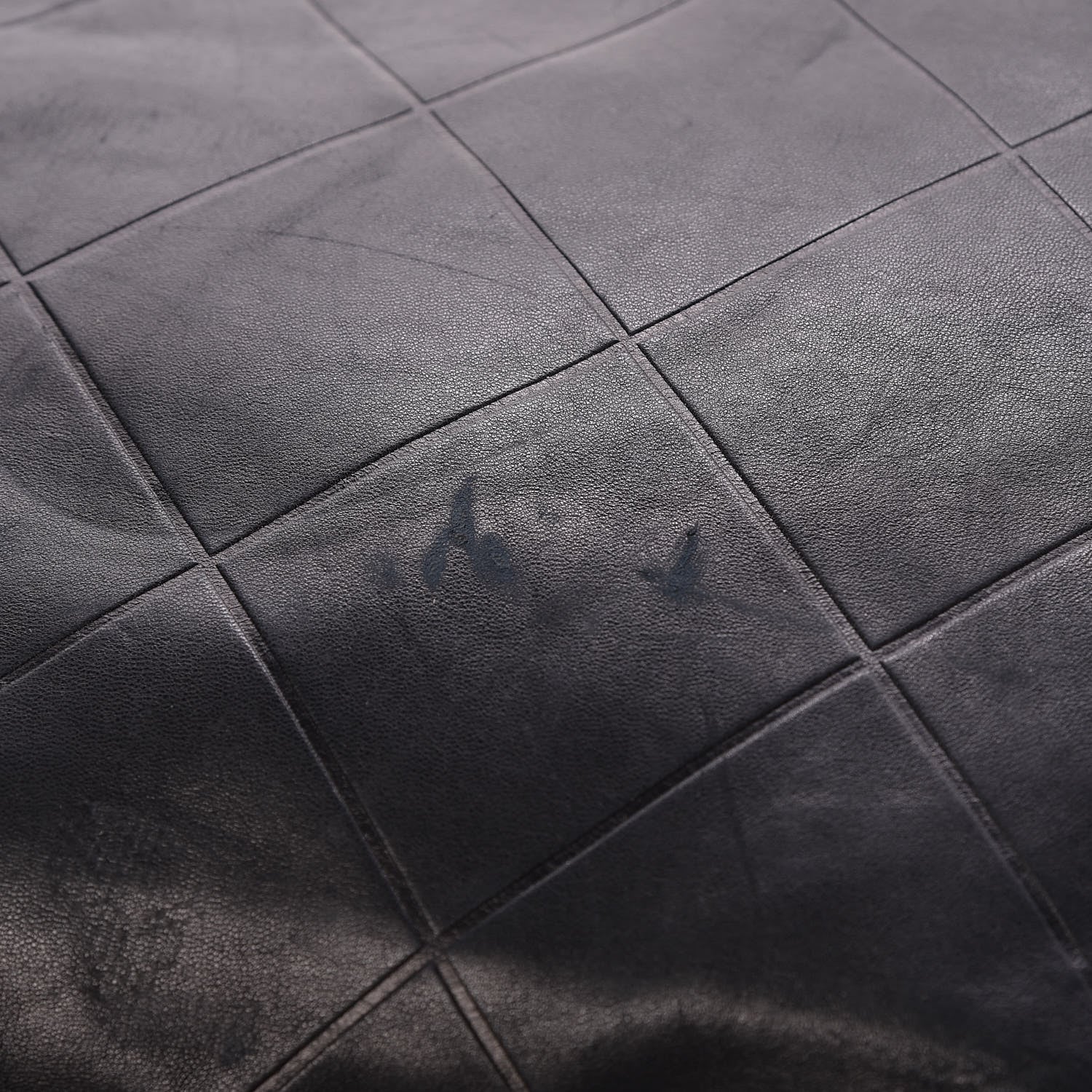 Chanel Lambskin Diamond Embossed Tote Black 9 of 11