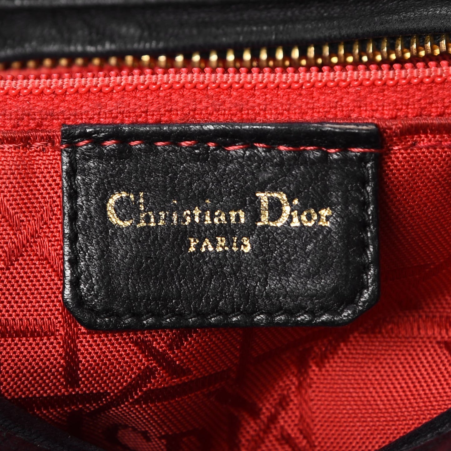 Lambskin Cannage Medium Lady Dior Black