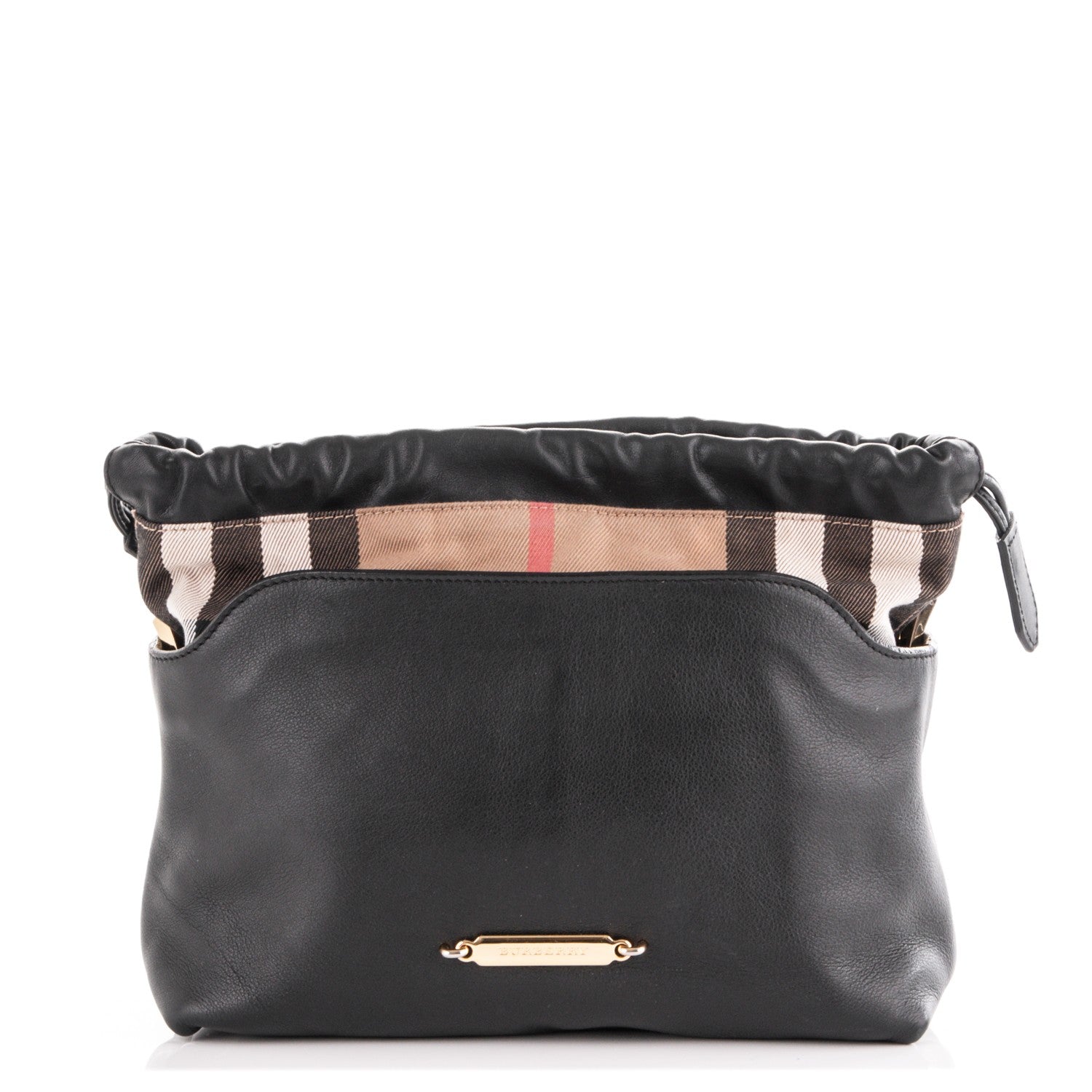 Burberry Calfskin House Check Little Crush Black 1 of 8