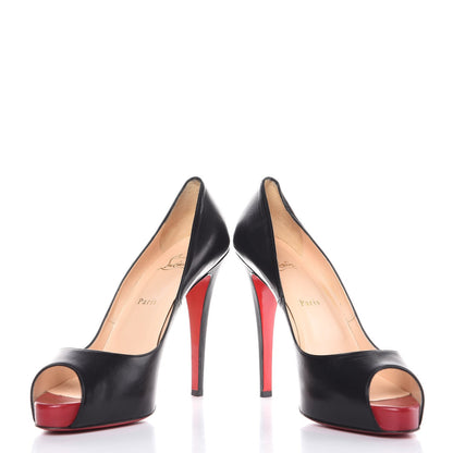 Christian Louboutin Kid Very Prive 120 Pumps 41 Black Red 6 of 13