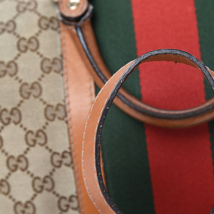 Gucci Monogram Vintage Web Medium Boston Tobacco 26 of 26