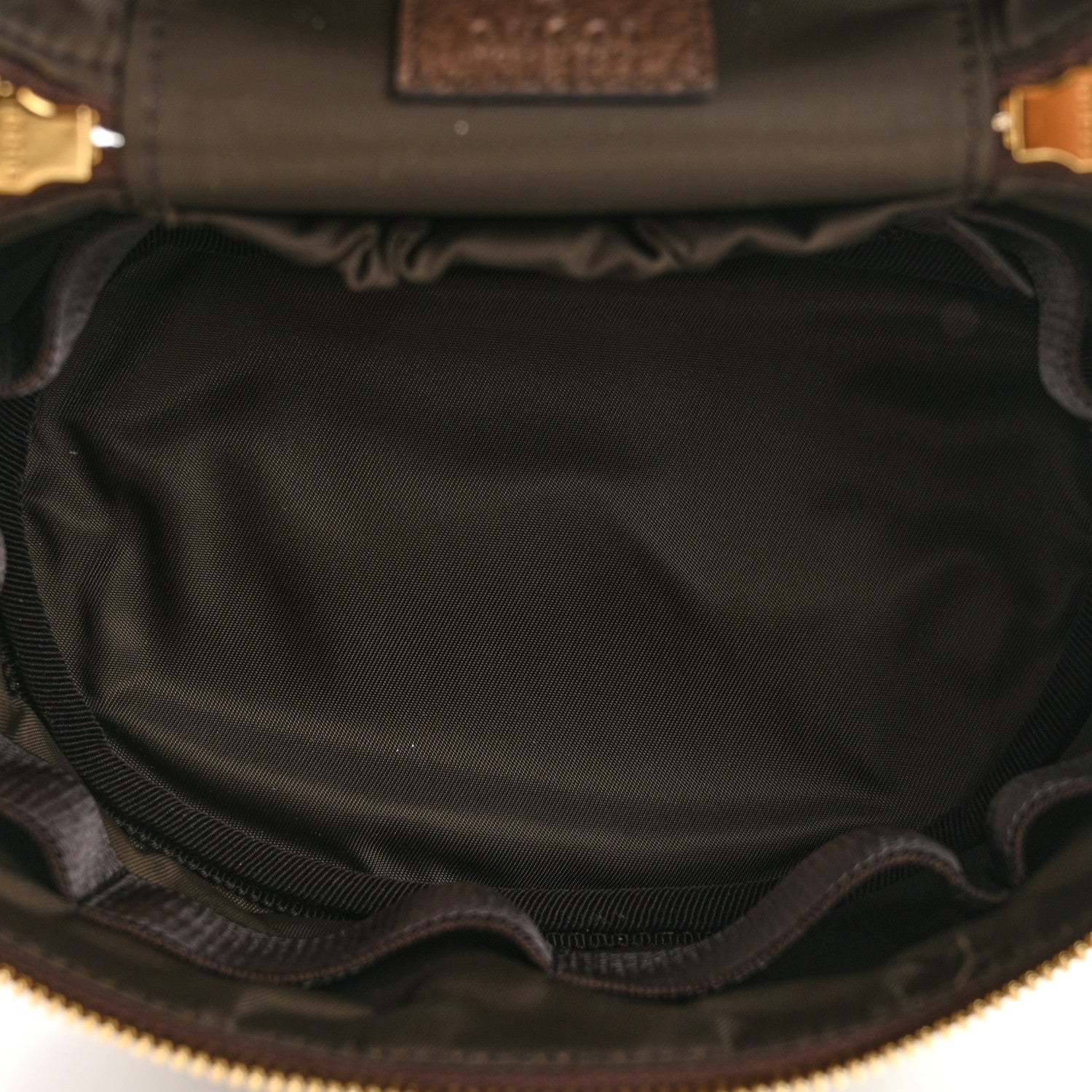 Gucci GG Supreme Monogram Textured Calfskin Web Ophidia Vanity Cosmetic Case Beige Ebony New Acero 5 of 9