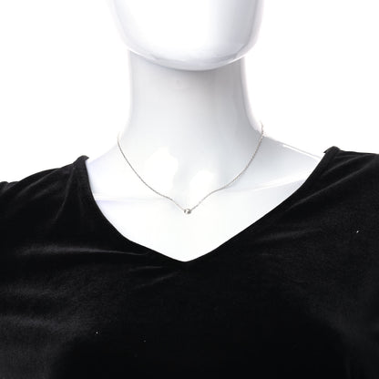 Cartier 18K White Gold Diamond LM D'Amour Pendant Necklace 2 of 6