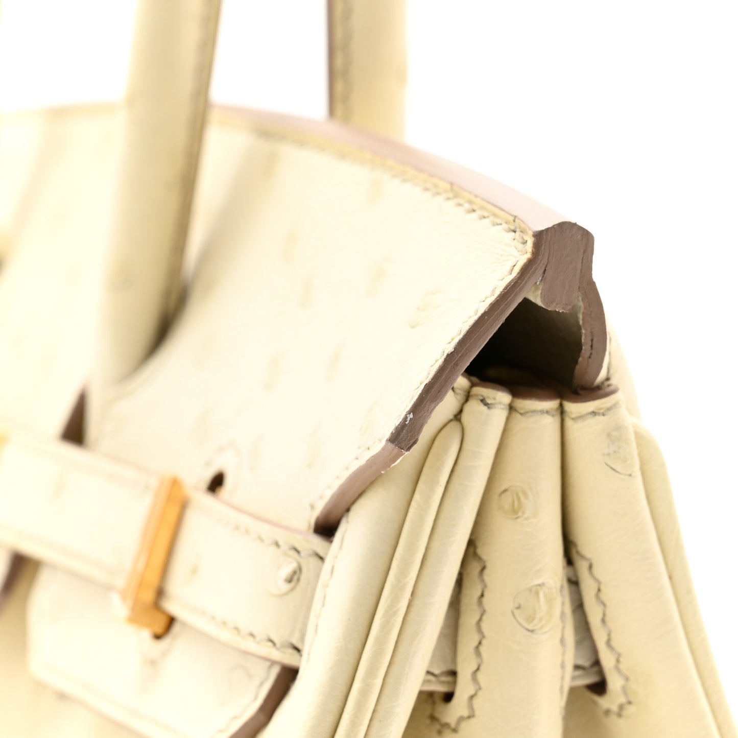 Ostrich Birkin 25 Beton