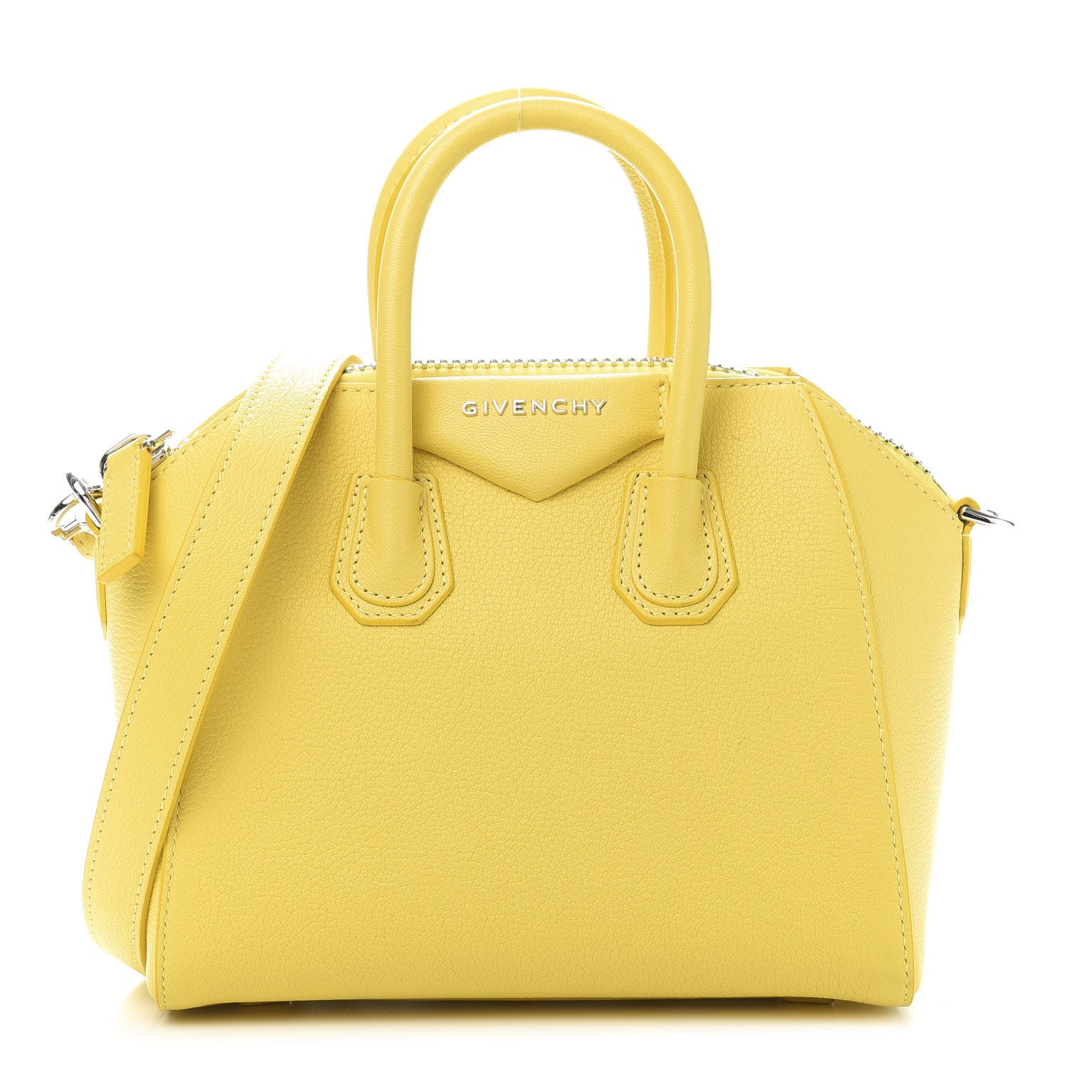 Givenchy Sugar Goatskin Mini Antigona Yellow 1 of 14