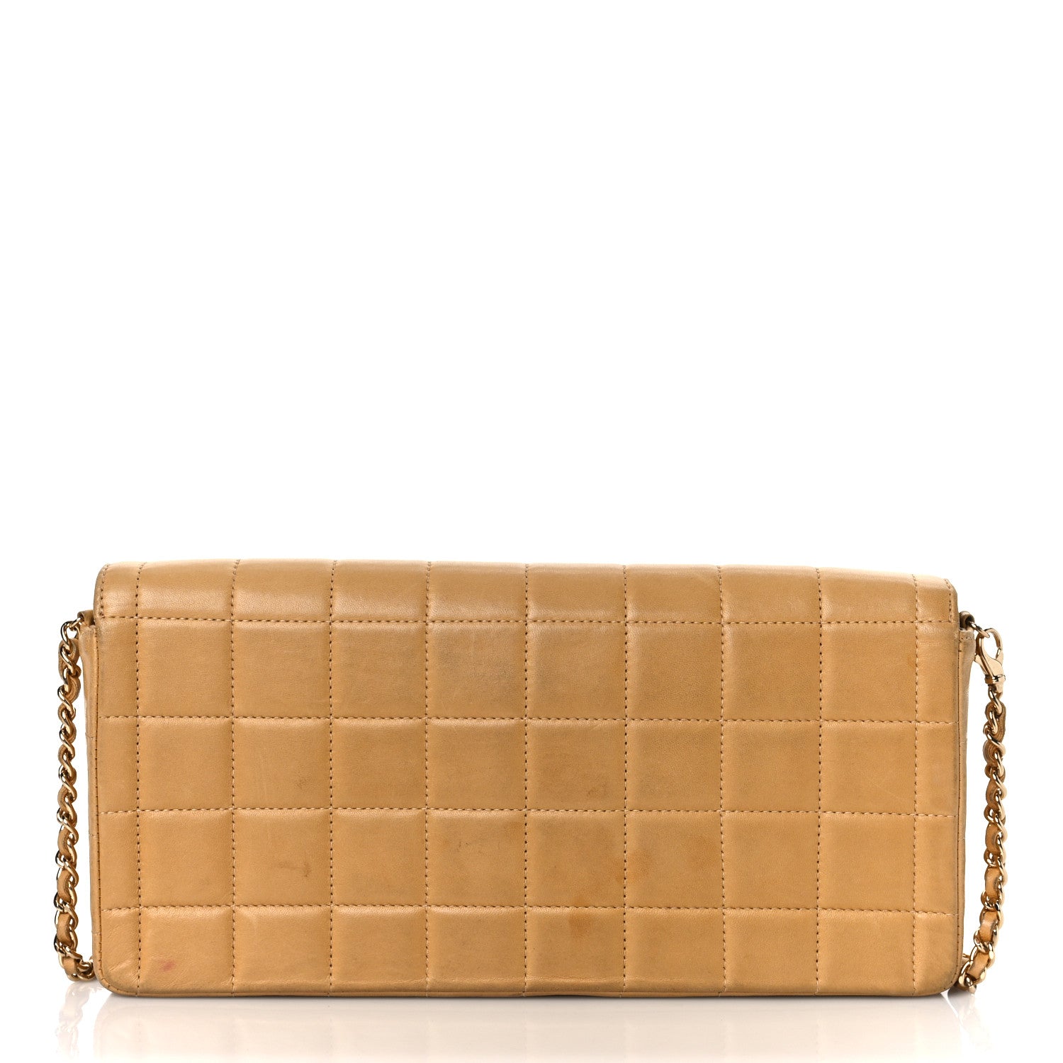 Chanel Lambskin East West Chocolate Bar Flap Beige 12 of 19