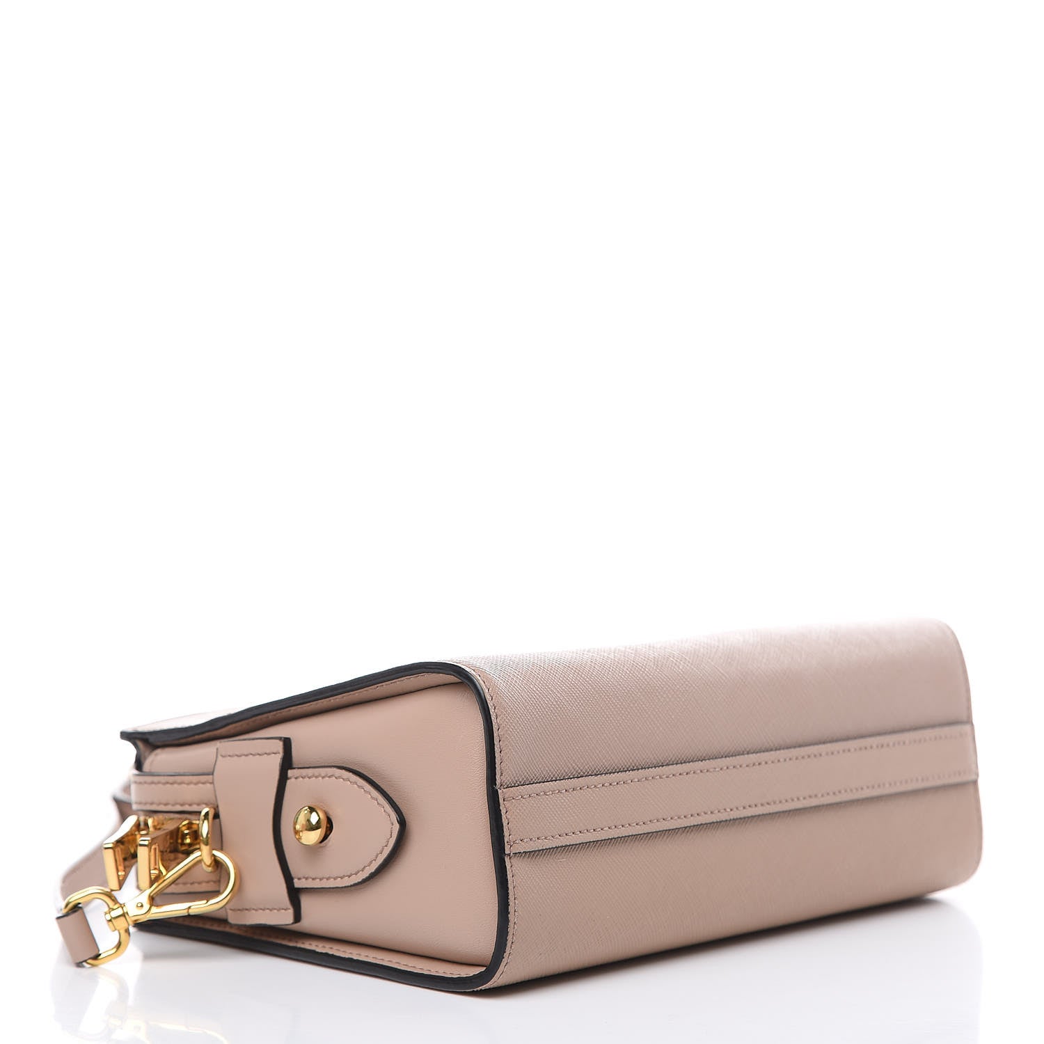 Prada Saffiano City Calfskin Esplanade Crossbody Bag Cipria 4 of 12