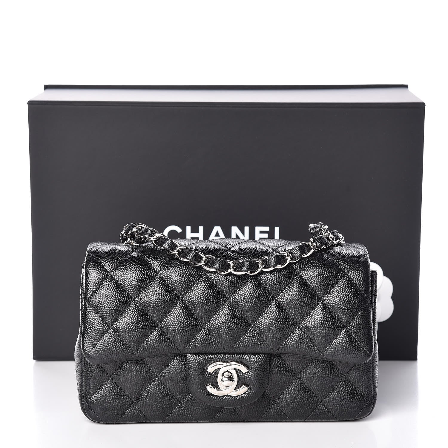 Chanel Caviar Quilted Mini Rectangular Flap Black 10 of 10