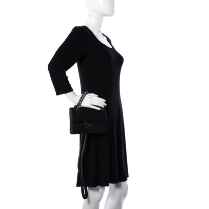 Chanel Caviar Quilted Small Retro Class Flap Dark Black 3 of 10