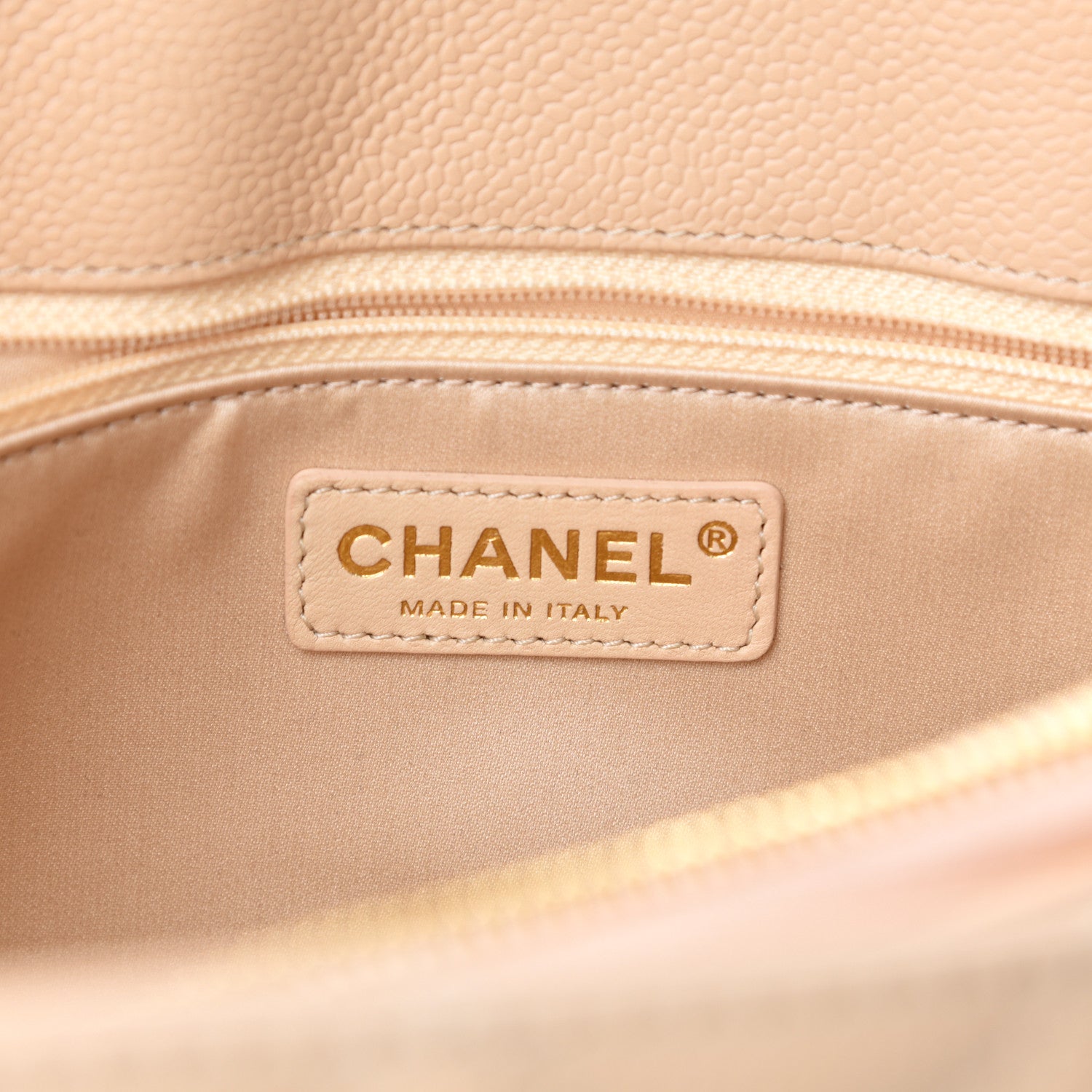 Chanel Caviar Quilted Grand Shopping Tote GST Beige 9 of 12