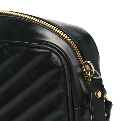 Saint Laurent Calfskin Matelasse Monogram Lou Camera Bag Black 14 of 16