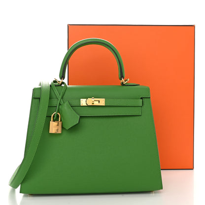 Hermes Epsom Kelly Sellier 25 Vert Yucca 12 of 12