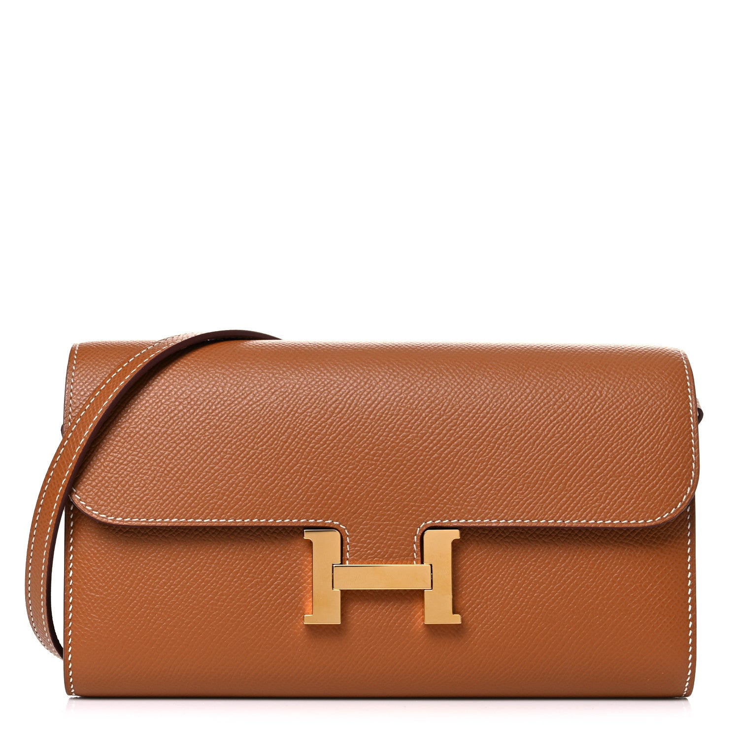 Hermes Epsom Constance Long Wallet To Go Gold 1 of 5