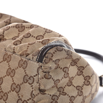 Gucci Monogram Medium D Gold Hobo Dark Brown 9 of 13