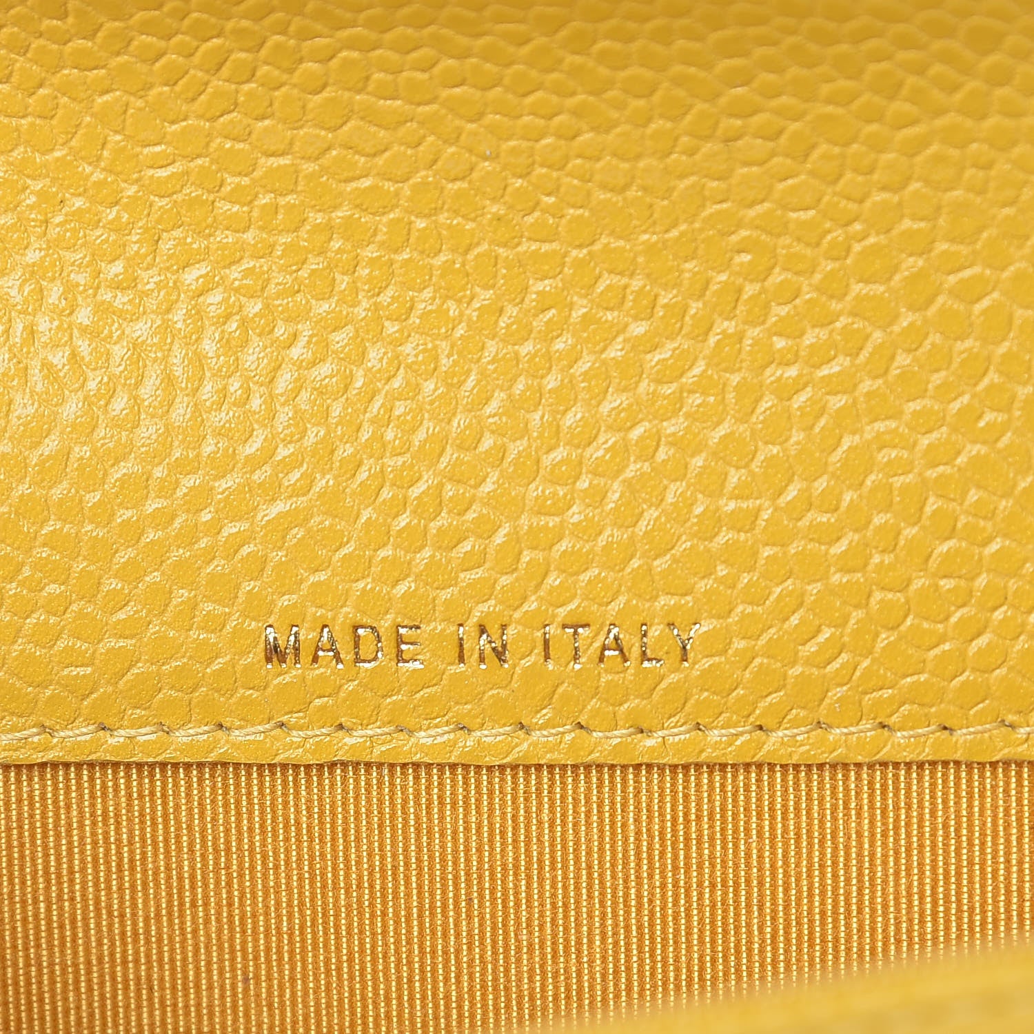Chanel Caviar Quilted Flap Card Holder Yellow 7 of 9