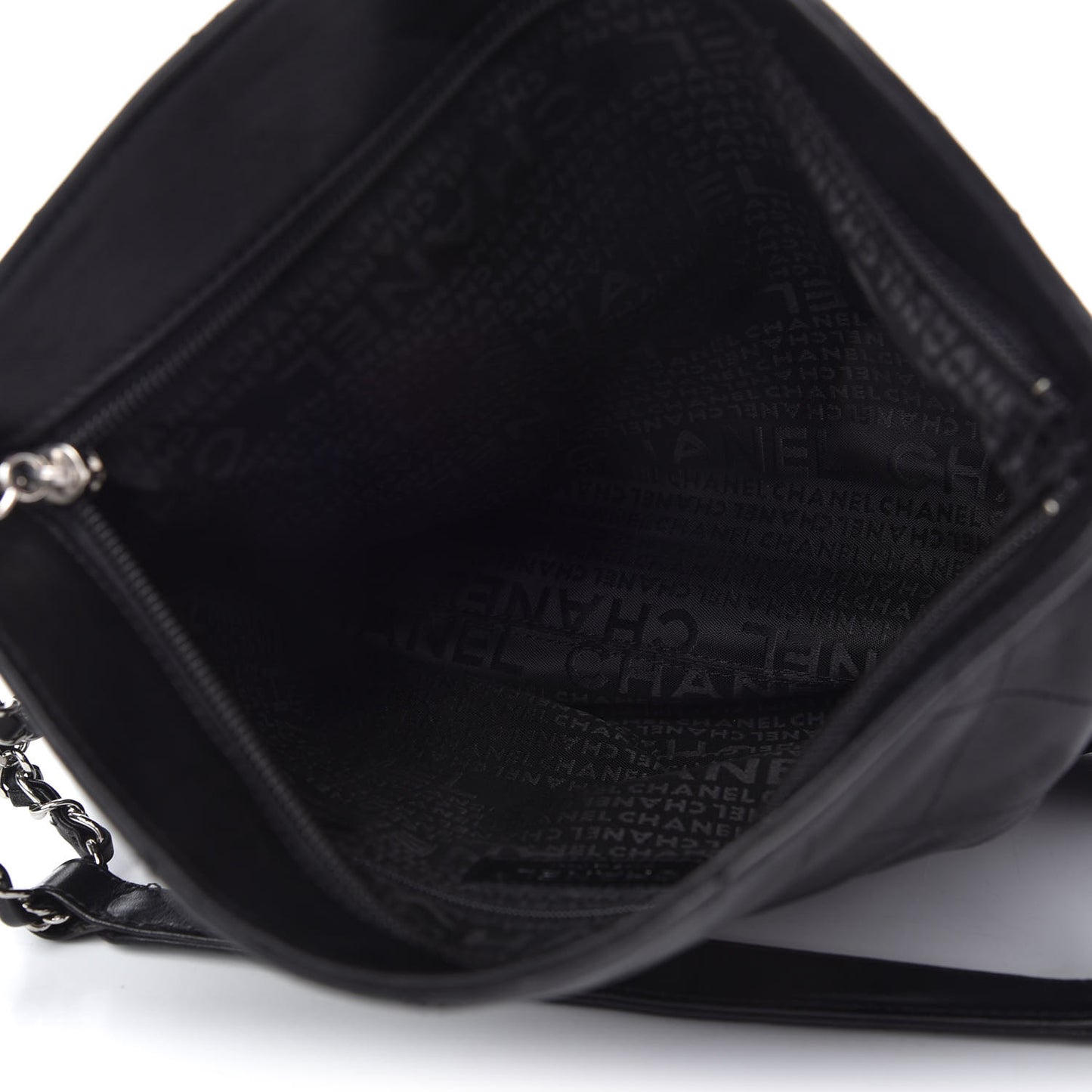 Lambskin Stitched Medium Ultimate Soft Tote Black