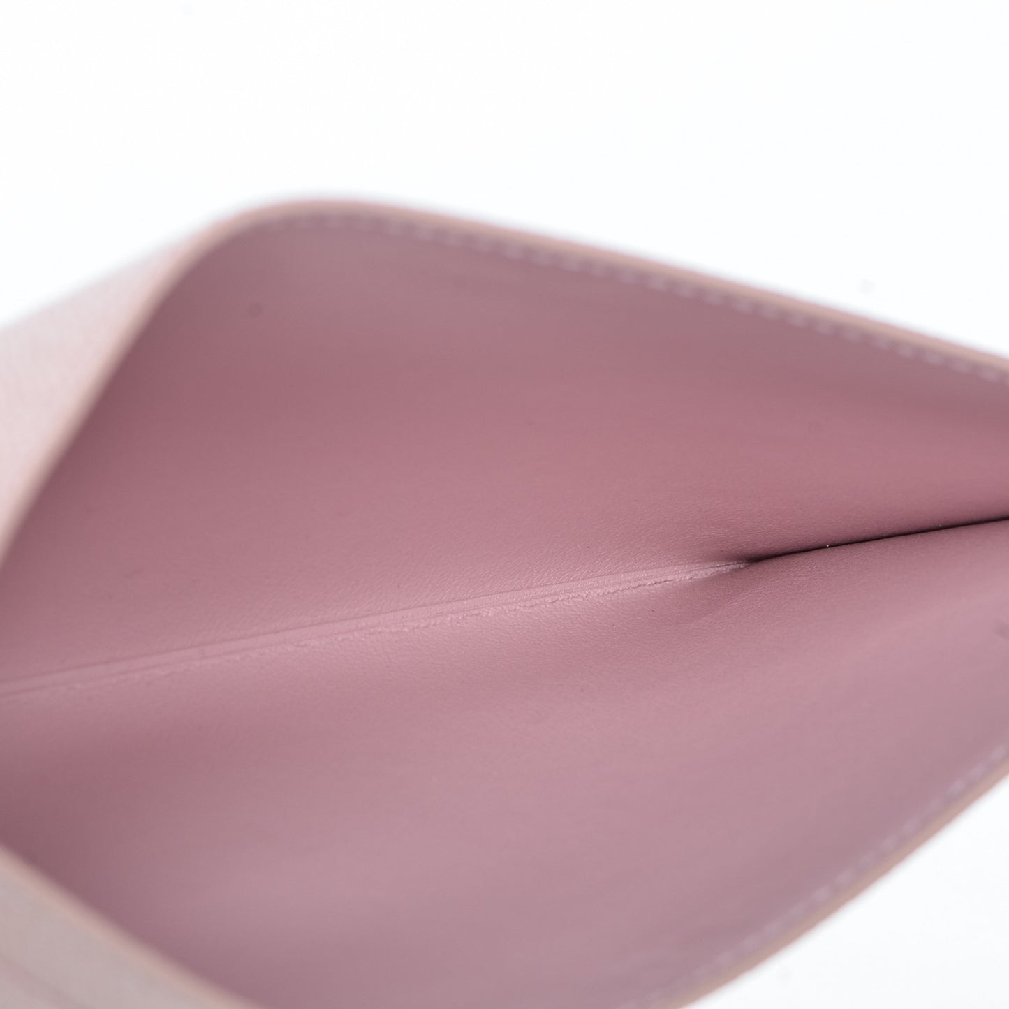 Calfskin Felicie Card Holder Insert Rose Ballerine