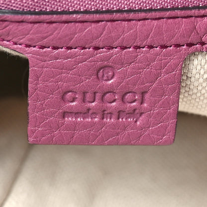 Gucci Pebbled Calfskin Medium Soho Chain Shoulder Bag Peonia Flower 6 of 10