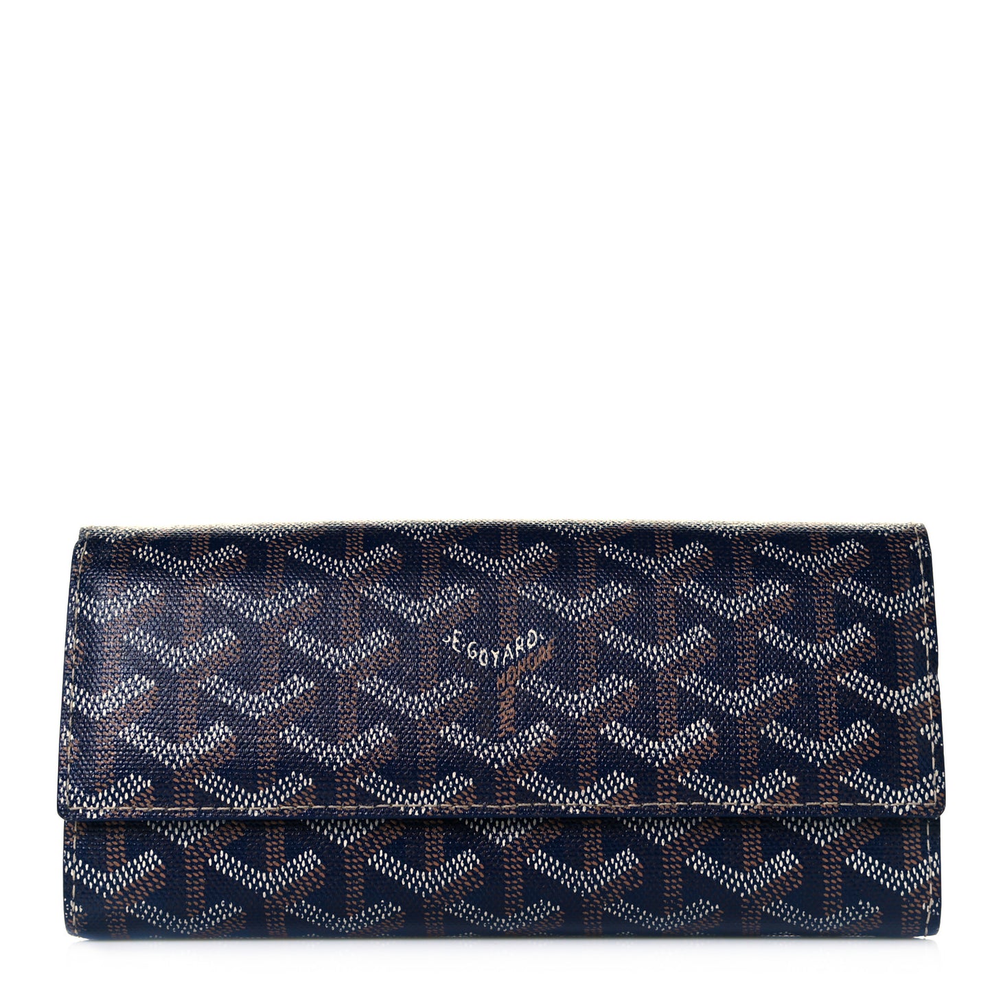 Goyardine Varenne Long Wallet Navy