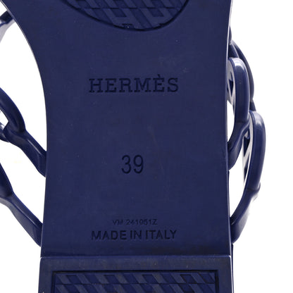 Hermes Rubber Chaine d'Ancre Island Sandals 39 Violet Iris 8 of 9
